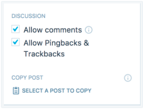 To copy a post from Posts Editor 1