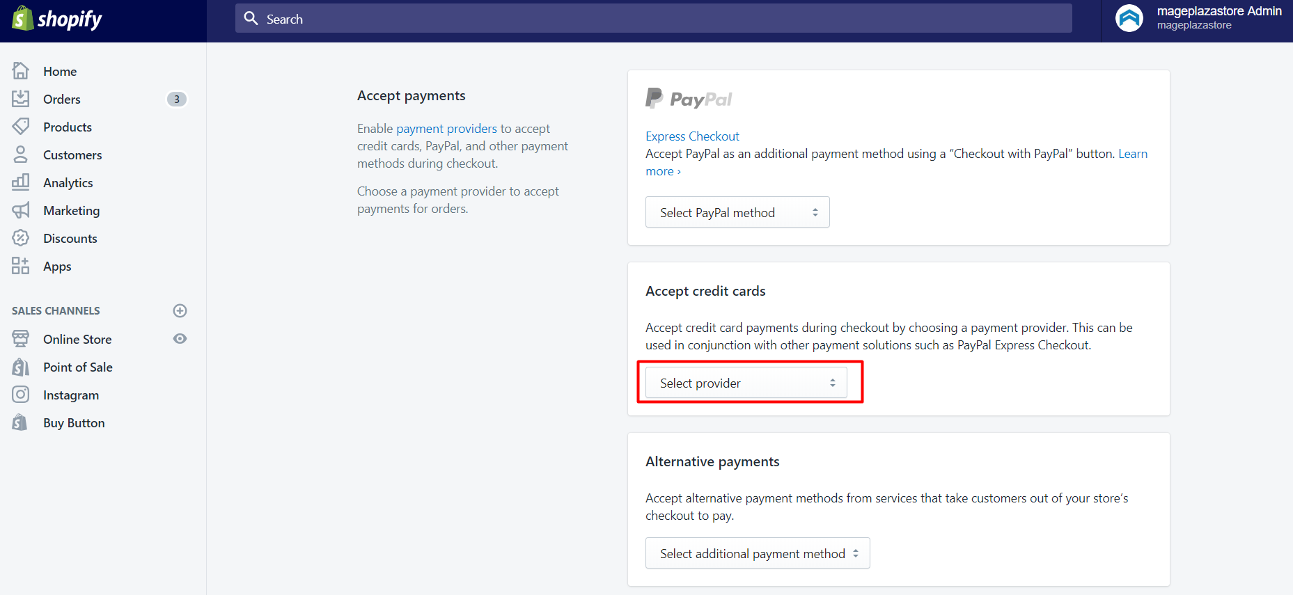 set up shopify payments 2