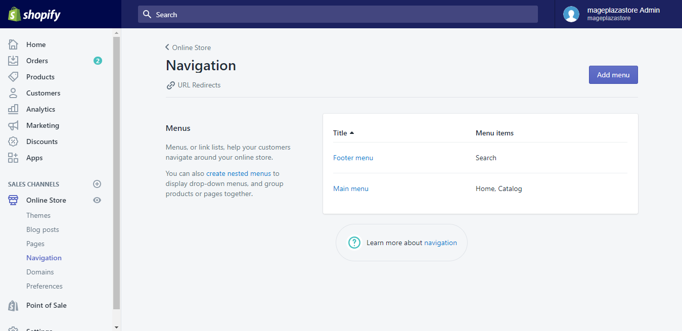 4 Steps to Change the Display Order of Menu Items on Shopify – Avada